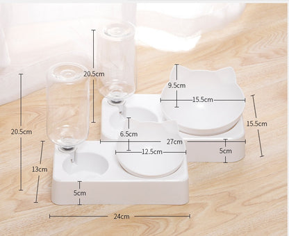 Double bowl automatic drinking bowl