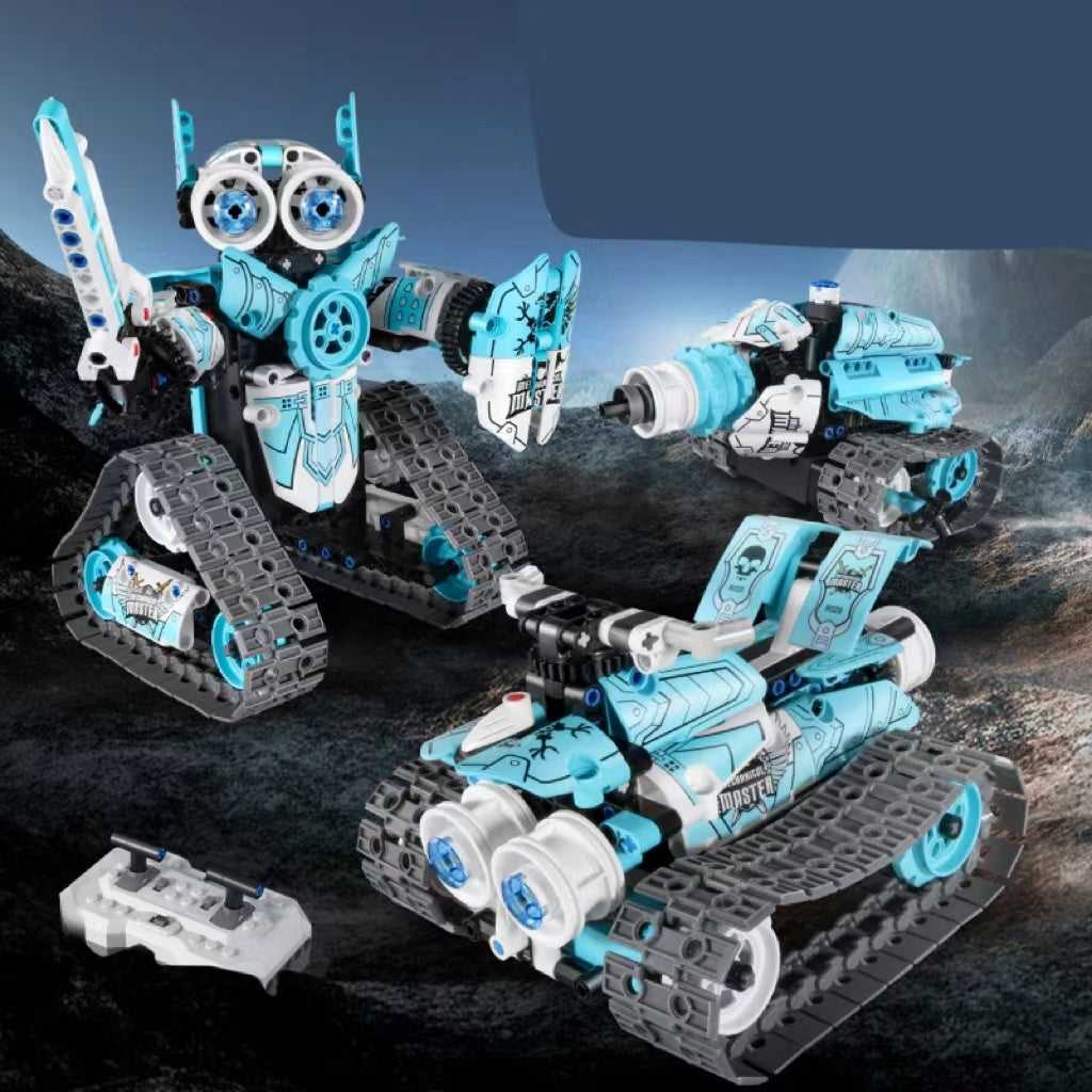 Building Blocks Electric Robot Programming Set Remote Control Intelligent Assembled Tank Boy Toys