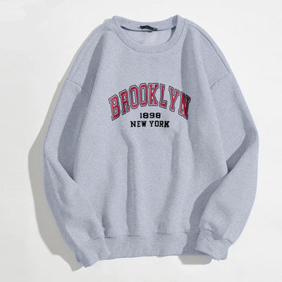 Mia - Flock Lined Sweatshirt With Los Angeles Print