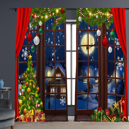 Digital Printed Christmas Curtains