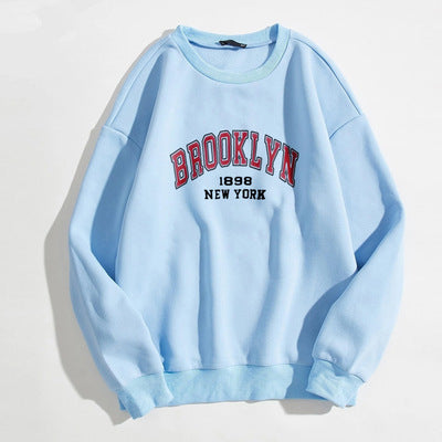 Mia - Flock Lined Sweatshirt With Los Angeles Print