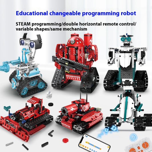 Programming Robot Electric Building Blocks Remote Control Car Toys