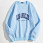 Mia - Flock Lined Sweatshirt With Los Angeles Print